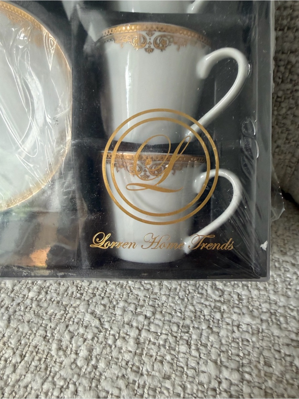 Lorren Home Trends Set of 12 Coffee Cups & Saucers - Picture 2 of 3